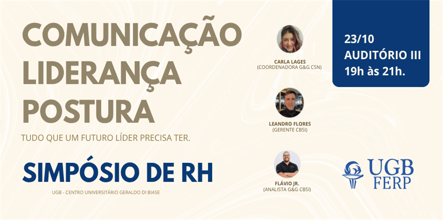 Simpósio de Recursos Humanos no UGB